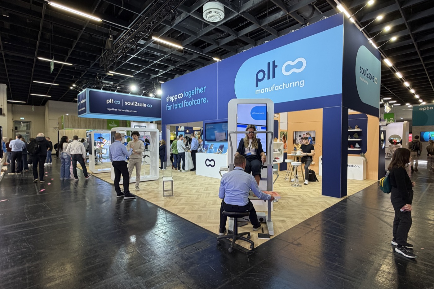The shared Orthostand and PLT stand at OST Cologne 2025